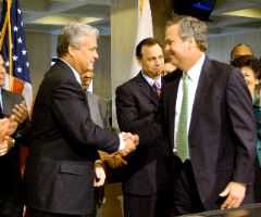 House Speaker Alan Bense, Senate President Tom Lee and Governor Jeb Bush convene Special Session in Tallahassee