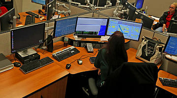 Dispatch Center at Broward Sheriff's Office Communications Center