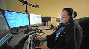 Broward 911 Operator using PremierOne CAD