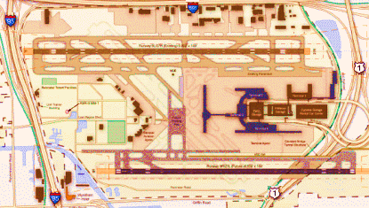 B1c Alternative - Southern Runway (9R/27L) Expansion Alternative