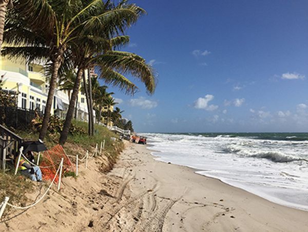 Pre-construction conditions near Pelican Grand (March 2016)