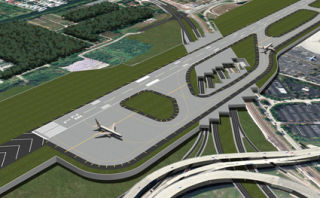 Planned FLL Extended Runway Vaulting over US 1 and FEC Tracks