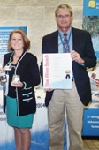Stephen Higgins and County Commissioner Ilene Lieberman