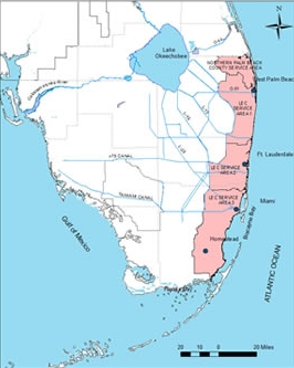 Click Here to Lower East Coast Warning Area Map