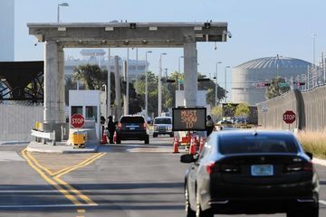 Port Everglades Security checkpoint