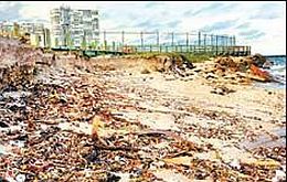 John U Lloyd Beach State Park after Hurricane Frances