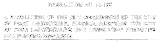 Click To Fort Lauderdale 2015 Legislative Resolution