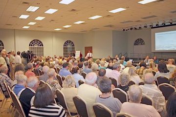 Galt Mile Residents Pack Beach Community Center