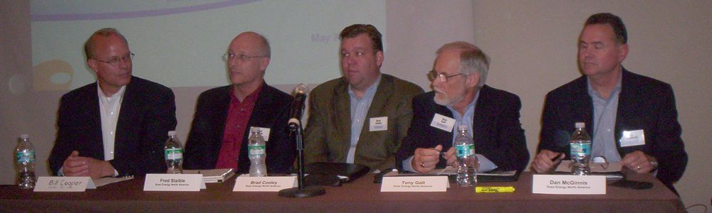 Lobbyist Bill Cooper, SUEZ Energy North America Representatives Fred Staible, Brad Cooley, Tony Galt, Project Manager Dan McGinnis