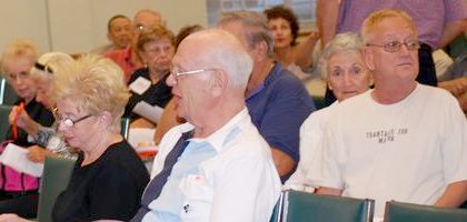 Local Residents Listen to Q & A
