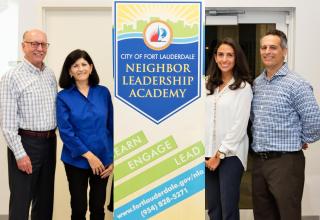 Commissioner Bruce G. Roberts and Neighbor Leadership Academy Class from District 1