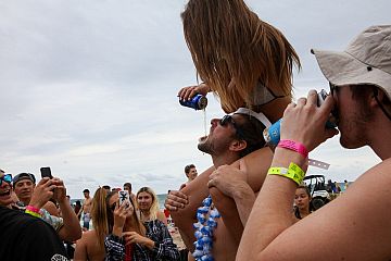 Drinking Vodka on the Beach