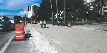 Limerock Base on A1A along Galt Mile