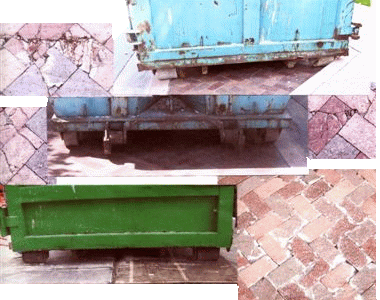 Dumpsters and Paver Damage