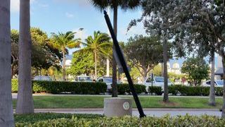 Bent Signpost between Regency Tower and Playa del Mar