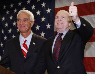 Former Governor Charlie Crist with Candidate John McCain