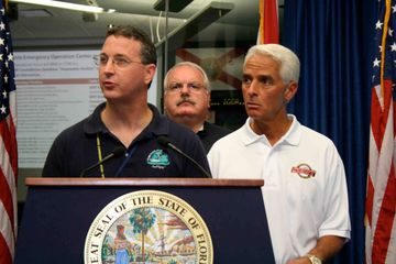 Former FDEP Secretary Michael Sole and Former Governor Charlie Crist