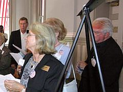 Ocean Summit Residents Martha Bruno, Dr. Jim Comis and Russell Bailey and Regency Tower's Louise Collins Discuss the Bills with Legislators