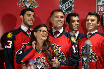 Vincent Viola, wife Teresa, sons Travis, Michael, John
