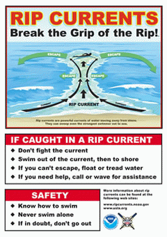 Click to poster size Rip Current Sign